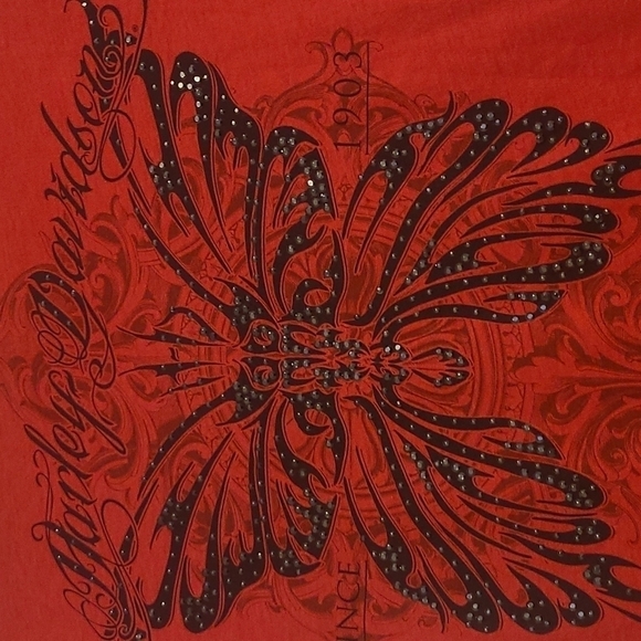 HARLEY Davidson Jeweled tshirt sz small - Picture 4 of 6